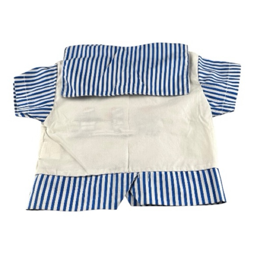 Vintage Richy Boy Toddler Sailor Nautical Striped Short Sleeve Spring Shirt Sz 2 - Picture 3 of 14